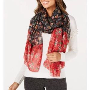 Cejon chiffon Christmas holiday wrap scarf